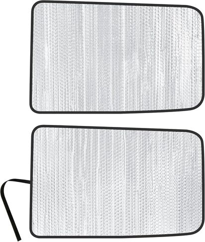 Side Window Rear Seat 2nd Row Sunshade Custom Fit for 2015 2016 2017 2018 2019 GMC Sierra 2500 3500, SLE, SLT, Denali, Duramax Pickup 4Dr 4Door Crew Cab (Set of 2) -Made in USA in Saudi Arabia
