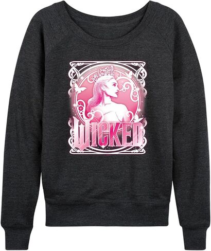 HYBRID APPAREL Wicked - شعار Glinda Portrait - قميص نسائي من French Terry بأكمام طويلة in Saudi Arabia