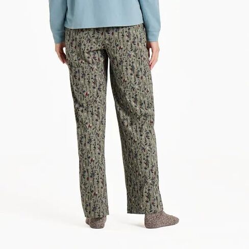 Life is Good. Women's Cardinal Winter Snuggle Up Sleep Pant, Moss Green in Saudi Arabia