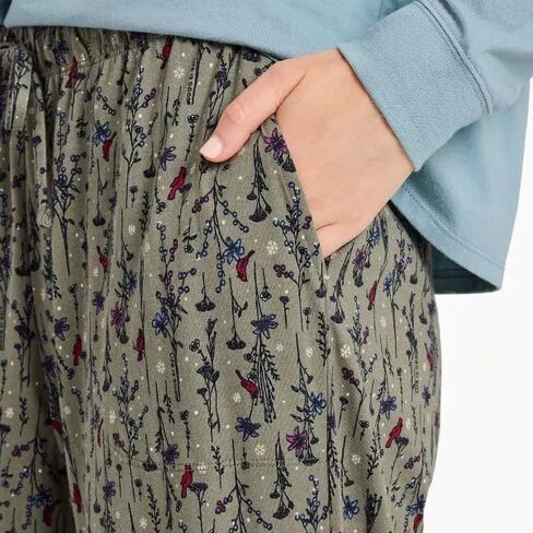 Life is Good. Women's Cardinal Winter Snuggle Up Sleep Pant, Moss Green in Saudi Arabia