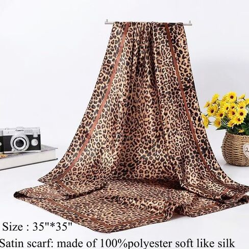 2 قطعة 35 "وشاح الرأس من الساتان الحرير مثل الشعر وشاح كبير أوشحة الرأس باندانا أشرطة رأس الحجاب للنساء السود in Kuwait