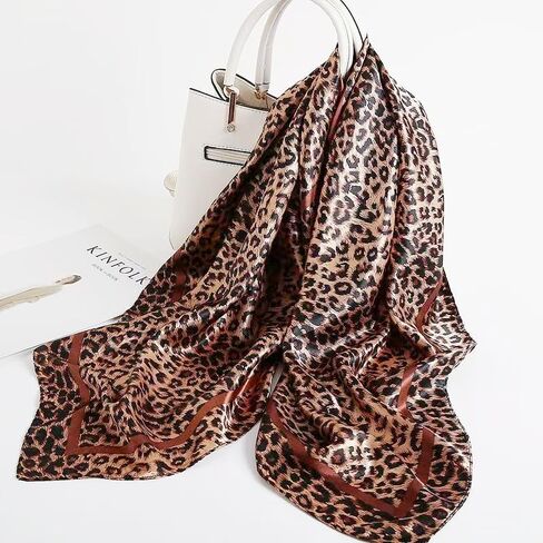 2 قطعة 35 "وشاح الرأس من الساتان الحرير مثل الشعر وشاح كبير أوشحة الرأس باندانا أشرطة رأس الحجاب للنساء السود in Kuwait