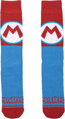 تصميمات شخصية Super Mario Bros Colorblock للبالغين مكونة من 5 أزواج من الجوارب غير الرسمية -OSFA in Saudi Arabia