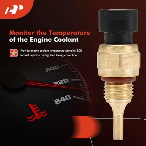 A-Premium Engine Coolant Temperature Sensor [2 Pins] Compatible with Ram 2500 2011-2018/2020, 3500 2011-2019/2021, 4500 2011-2018/2020, 5500 2011-2020 & Dodge Ram 2500, Ram 3500, Ram 4500, Ram 5500 in Saudi Arabia