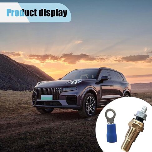 Universal Engine Coolant Temperature Sensor, 1/8 Npt Brass Water/Oil Temp Sensor, Electrical Sender Transmission Sensor Unit for Most Cars in Saudi Arabia