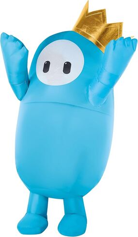Spirit Halloween Adult Blue Fall Guys Inflatable Costume | Officially Licensed | Gaming Costume in Kuwait