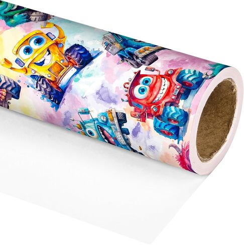 Vnaaem Cat Birthday Wrapping Paper for Girls Kids - Colorful Gift Wrap for Holiday Party Baby Shower Wedding Birthday, 19.6 X 27.8Inch Per Sheet(6 Sheets) in Saudi Arabia