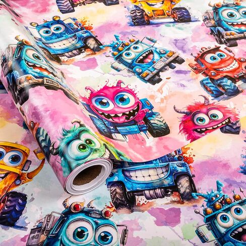 Vnaaem Cat Birthday Wrapping Paper for Girls Kids - Colorful Gift Wrap for Holiday Party Baby Shower Wedding Birthday, 19.6 X 27.8Inch Per Sheet(6 Sheets) in Saudi Arabia
