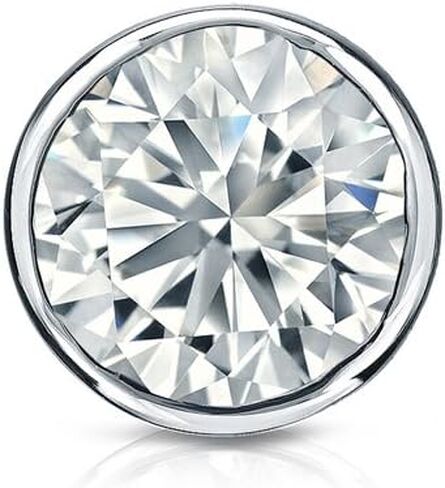 حلق ألماس دائري من Diamond Wish من الذهب عيار 18 قيراطًا (0.08 قيراط، جيد، SI1-SI2) مجموعة إطار، ظهر لولبي in Kuwait
