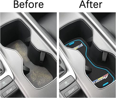 Honda Accord Accessories,Car Cup Holder Coaster for Honda Accord, Waterproof Cup Holder Coasters, Anti-Slip Car Cup Holder Mat for Honda Accord, Fit for Honda Accord Model Years 2018-2022(Blue in Kuwait
