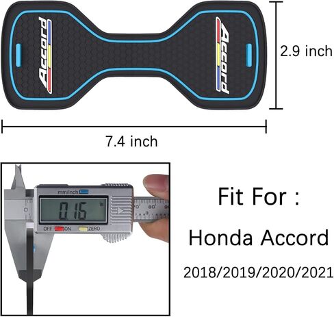Honda Accord Accessories,Car Cup Holder Coaster for Honda Accord, Waterproof Cup Holder Coasters, Anti-Slip Car Cup Holder Mat for Honda Accord, Fit for Honda Accord Model Years 2018-2022(Blue in Kuwait