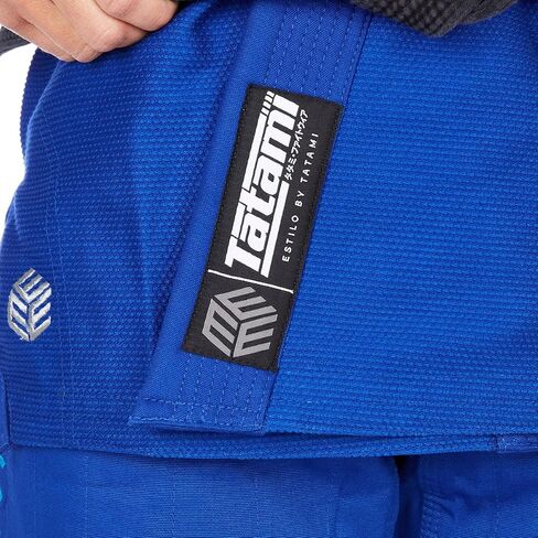 ملابس تاتامي القتالية للسيدات Estilo Black Label BJJ Gi - رمادي/أزرق in Kuwait