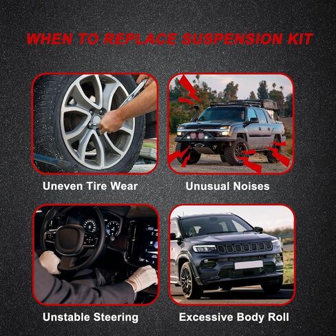 K80631 Sway Bar Stabilizer Link Kit متوافق مع كاديلاك إسكاليد 1999-2006، لسيلفرادو لـ Avalanche 2002-2006، لـ Express 2003-2005، لـ Hummer H2 2003-2009 مجموعة وصلات التعليق in Saudi Arabia