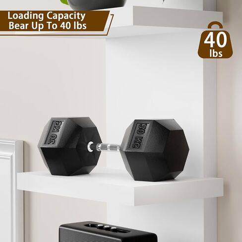 وحدة أرفف حائط مكونة من 5 طبقات، رف حائط أبيض متعدد الاستخدامات، أرفف عرض عائمة لمنظم ديكور المنزل والحمام في غرفة النوم in Kuwait