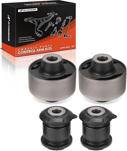 A-Premium 4 × طقم جلبة ذراع التحكم السفلي الأمامي للأمام والخلف، متوافق مع Honda Civic 2006-2011 وAcura CSX 2006-2011 in Saudi Arabia