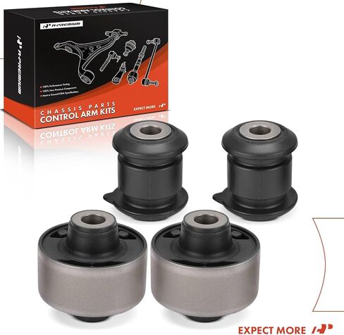 A-Premium 4 × طقم جلبة ذراع التحكم السفلي الأمامي للأمام والخلف، متوافق مع Honda Civic 2006-2011 وAcura CSX 2006-2011 in Saudi Arabia