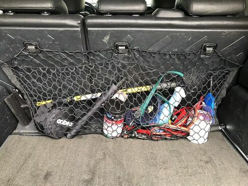 Rear Trunk Seats Organizer Cargo Net for Toyota FJ Cruiser 2007-2014 – Envelope Style Cargo Net for SUV - Premium Mesh Car Trunk Organizer – Compatible with FJ Cruiser in Saudi Arabia