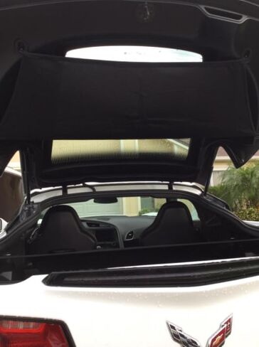 Rear Trunk Security Upper Lower Shade Cover Black for Corvette C7 Stingray 2014-2019 in Saudi Arabia