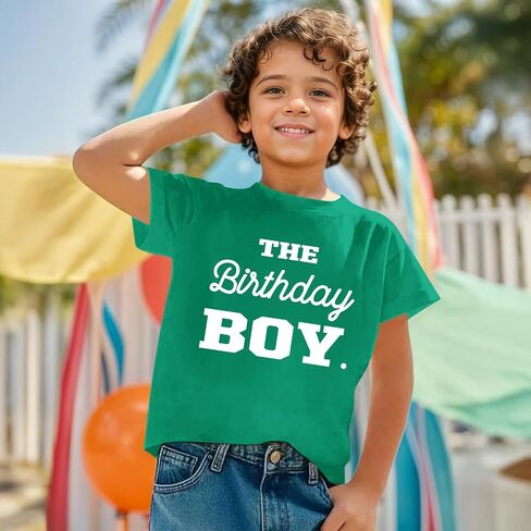 The Birthday Boy Shirt Toddler Boys Birthday Dude 2nd 3rd 4th 5th 6th Gift Kids Short Sleeve Party T-Shirt Tee Tops in Saudi Arabia