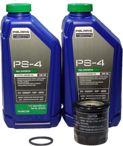 2017-2019 Polaris Ace 150 EFI OEM PS-4 Full Synthetic Oil Change Kit POL25 in Saudi Arabia