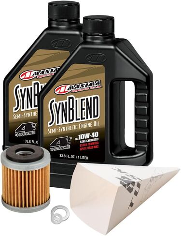 Tusk 4-Stroke Oil Change Kit Maxima Synthetic Blend 10W-40 Compatible with Yamaha YFZ 450/YZ 450F/ 2003-2005 in Saudi Arabia
