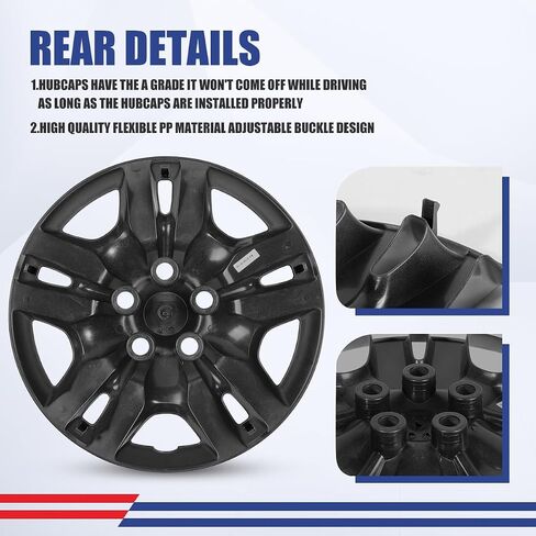 NIXON OFFROAD 16 بوصة Hubcaps لNissan Altima Sedan 2007-2012/Altima Coupe 2008-2009 [العجلة الفولاذية الملائمة فقط] غطاء حافة العجلة (مجموعة من 4) أغطية محور PP بديلة للسيارة (ورنيش، 5134Style) in Saudi Arabia