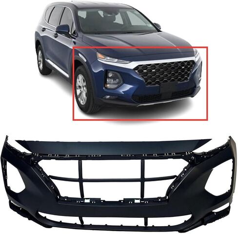 FitParts متوافق مع غطاء المصد العلوي الأمامي 2019 2020 Hyundai Santa Fe HY1000235 Essential GLS Limited Luxury Preferred SEL SE Ultimate Sport. جاهز للرسم. 86511S2000 in Saudi Arabia