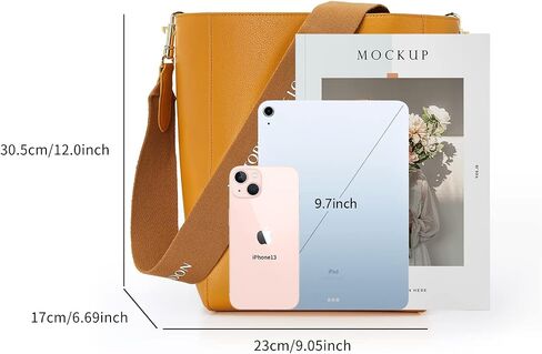 VICTORIA HYDE Fashion Bucket Bags, Women Leather Handbags, Large Shoulder Bag in Saudi Arabia