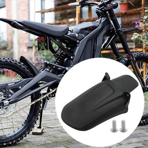 Electric Bike Motorcycle Rear Cushion Fender Protector Replacement for SurRon Light Bee X S X160 X260, Black Dirt Bike Cushion Fender Mudguard, ABS Plastic Rear Wheel Mud Flap in Saudi Arabia