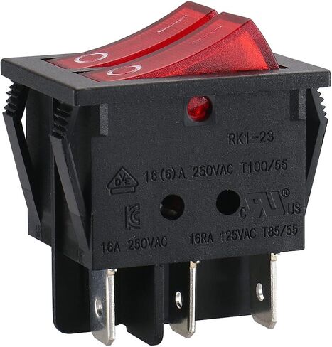 Baomain قارب الروك التبديل ON-OFF-ON 3 موقف التيار المتناوب 15A/250 فولت 20A/125 فولت 3 دبوس SPDT 2 قطعة CE UL المدرجة in Saudi Arabia