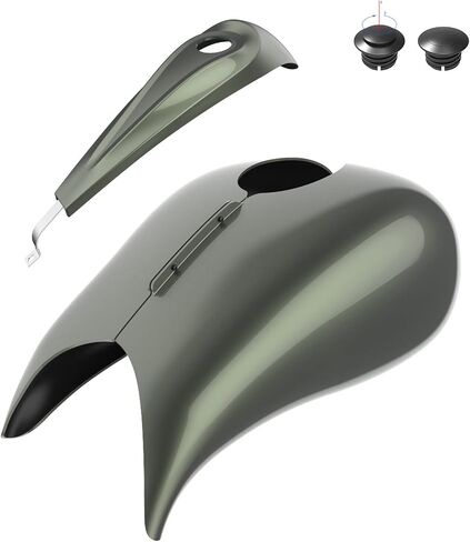 Stretched Tank Covers with Tank Dash Console & Fuel Gas Tank Cap, Gallon Fuel Shrouds Fit for Harley Touring, 2008-2023, Street Glide, Road Glide in Saudi Arabia