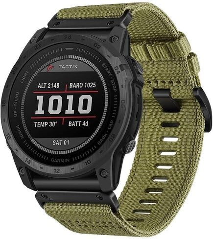 سوار ساعة Quickfit مقاس 26 مم متوافق مع Garmin Fenix ​​7X/6X/5X/Enduro 2، حزام رياضي من النايلون المتين، لـ Garmin Fenix ​​7X Pro Sapphire Solar/ 6X Pro/5X Plus/Tactix 7 in Saudi Arabia