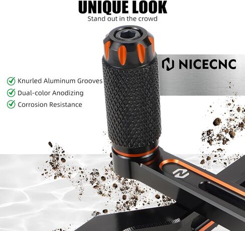 رافعة تروس CNC سوداء من NICECNC من الألومنيوم متوافقة مع Harley CVO Limited FLHTKSE 2014-2020، Electra Glide Highway King FLHFB 2023، Fat Boy 114 FLFBS 2018-2024، انظر التركيبات in Saudi Arabia