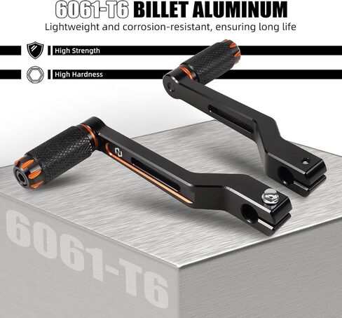 رافعة تروس CNC سوداء من NICECNC من الألومنيوم متوافقة مع Harley CVO Limited FLHTKSE 2014-2020، Electra Glide Highway King FLHFB 2023، Fat Boy 114 FLFBS 2018-2024، انظر التركيبات in Saudi Arabia