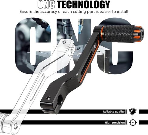 رافعة تروس CNC سوداء من NICECNC من الألومنيوم متوافقة مع Harley CVO Limited FLHTKSE 2014-2020، Electra Glide Highway King FLHFB 2023، Fat Boy 114 FLFBS 2018-2024، انظر التركيبات in Saudi Arabia