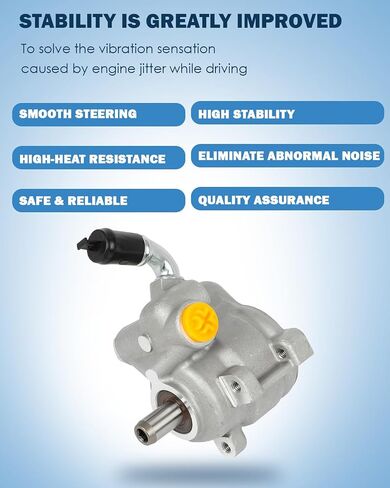 مضخة توجيه كهربائية ECCPP لـ 7C3Z3A674D مناسبة لفورد F-250 F-350 F-450 F-550 سوبر ديوتي V8 6.4L ديزل 2008 2009 2010 in Saudi Arabia