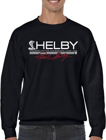 Tee Hunt Shelby Legendary Racing Performance Since 1962 Sweatshirt Mustang Cobra GT Muscle Car GT500 Powered by Ford Crewneck in Saudi Arabia