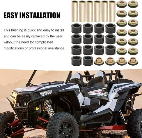 مجموعة جلبة ذراع التحكم، بديلة لـ Polaris RZR XP 1000 وRZR XP 4 1000 2014-2023، مجموعة جلبة UHMW A-Arm شديدة التحمل in Saudi Arabia