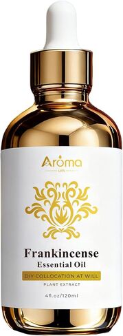 Frankincense Essential Oil - 4 Fl Oz - 100% Pure - Diffuser Oil - Essential Oils for Skin - Anti-Aging,Reduces Fine Lines in Kuwait