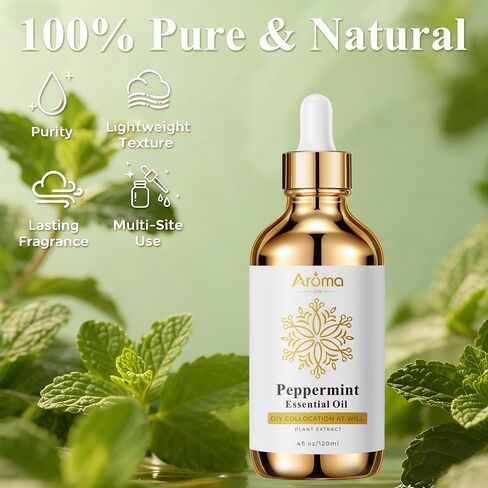 Frankincense Essential Oil - 4 Fl Oz - 100% Pure - Diffuser Oil - Essential Oils for Skin - Anti-Aging,Reduces Fine Lines in Kuwait