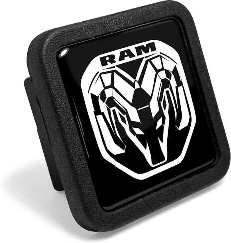 for RAM New Logo Black Rubber Heavy-Duty 2" Trailer Tow Hitch Receiver Cover for Class 3 and Class 4 in Saudi Arabia