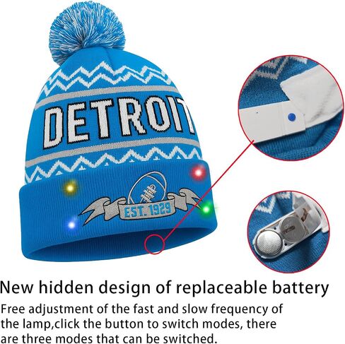 Vintage Classic Skull Cap Beanie LED Hat with Gloves Cuffed Winter Hat Knit Comes Gifts for Men Women Fans in Saudi Arabia