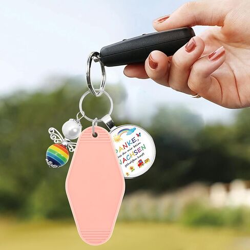 40 PCS Hotel Keychain Blank with Key Rings,20 Colors Rainbow Plastic Rhombus Vintage Motel Keychains Blank for DIY Sublimation Luggage Tag Label Craft Gifts Decorations. in Saudi Arabia