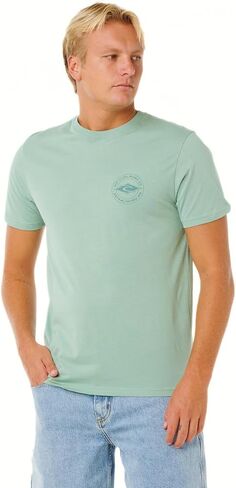 تي شيرت Rip Curl للرجال ذو أكمام قصيرة ورقبة دائرية، مقاس قياسي in Kuwait