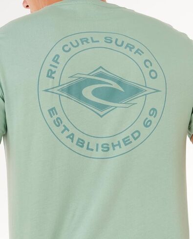 تي شيرت Rip Curl للرجال ذو أكمام قصيرة ورقبة دائرية، مقاس قياسي in Kuwait