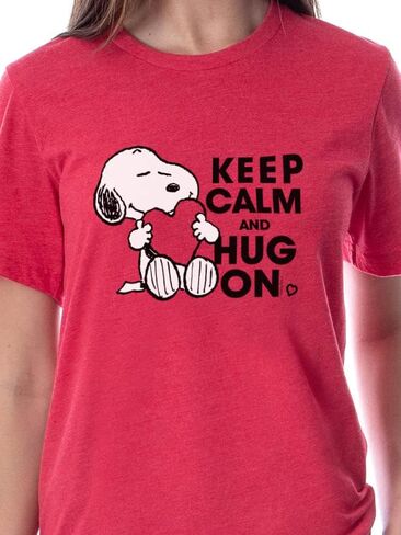 مجموعة بيجامة INTIMO Peanuts للسيدات سنوبي تحافظ على الهدوء والعناق في عيد الحب أثناء النوم in Saudi Arabia