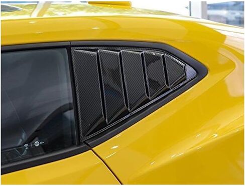 2pcs ABS Car Rear Window Blinds Carbon Fiber + Parts for Chevy for Camaro 2017-2018 HUAMAO20181534 in Saudi Arabia