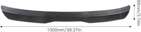 Rear Window Roof Spoiler Visor Deflector Universal Fit Reduce Top Lip Trim, Car Exterior Rear Window Roof Spoiler Visor Deflector Universal Fit (Carbon Fiber Style) in Saudi Arabia