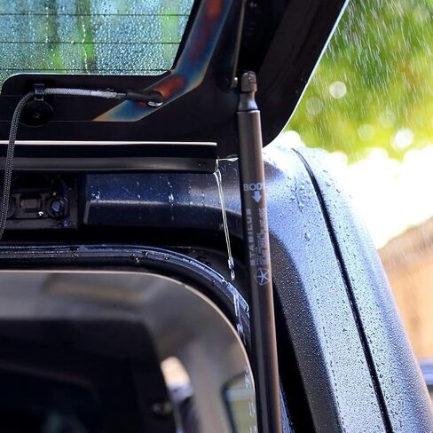 Tailgate Window Rain Gutter Deflector Strip Jku Upper Rear 2pcs Roof Rainwater Shield Diversion Slot 1 Piece for Jeep for Wrangler 2007-2020 for Wrangler JK 2018 Black TWRGDSFJW2JJJ in Saudi Arabia