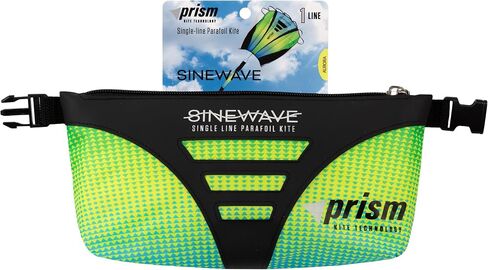 Prism Kite Technology Sinewave Plasma Mesmerizing Parafoil Kite Ready to Fly with 200 Foot Line and Removable 20 Foot Matching Tail in Kuwait